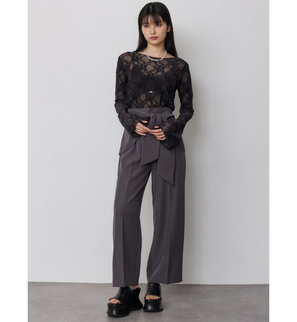 MURUA「フロッキーフラワーシアートップス」|Tシャツ・カットソー|