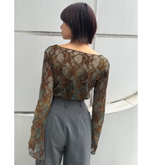 MURUA「フロッキーフラワーシアートップス」|Tシャツ・カットソー|