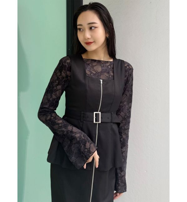 MURUA「フロッキーフラワーシアートップス」|Tシャツ・カットソー|