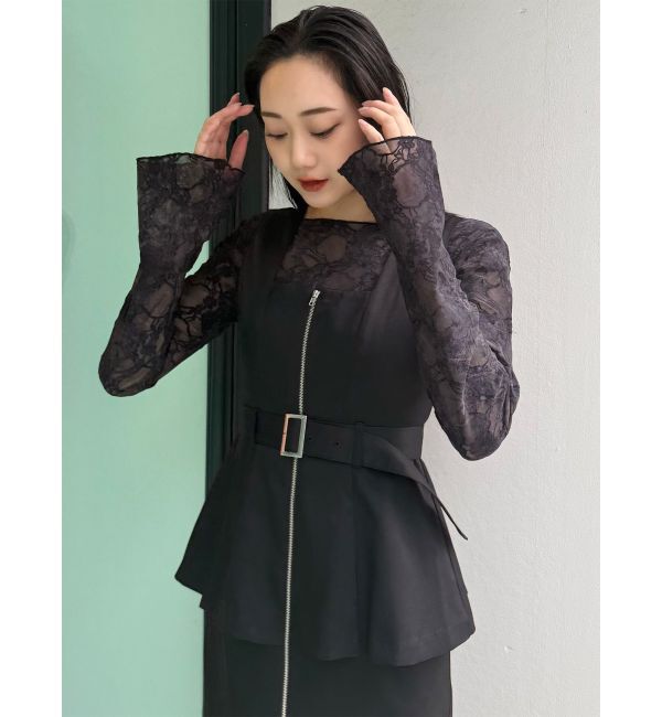 MURUA「フロッキーフラワーシアートップス」|Tシャツ・カットソー|