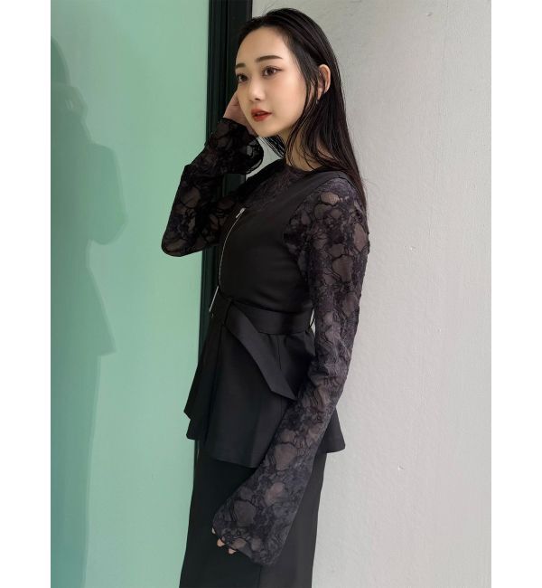 MURUA「フロッキーフラワーシアートップス」|Tシャツ・カットソー|