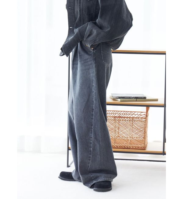 Ungrid「ウエストタックカーブデニム」|デニム|