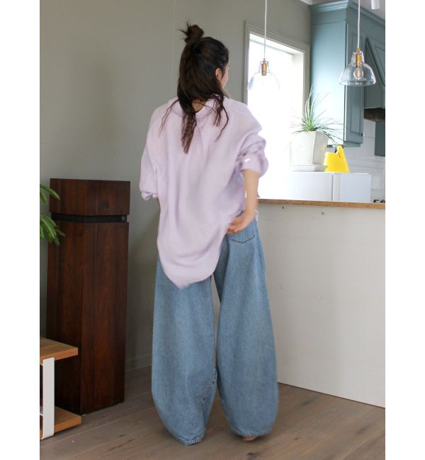 Ungrid「ウエストタックカーブデニム」|デニム|