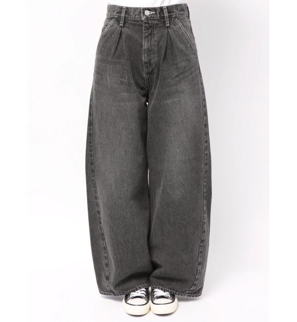 Ungrid「ウエストタックカーブデニム」|デニム|