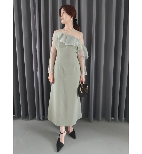 LAGUNAMOON「LADYアシンメトリーフリルドレス」|ドレス|