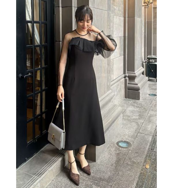 LAGUNAMOON「LADYアシンメトリーフリルドレス」|ドレス|