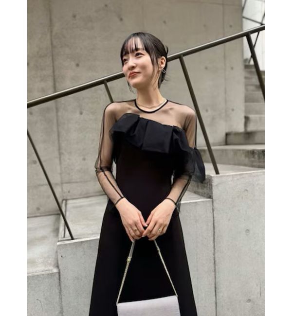 LAGUNAMOON「LADYアシンメトリーフリルドレス」|ドレス|