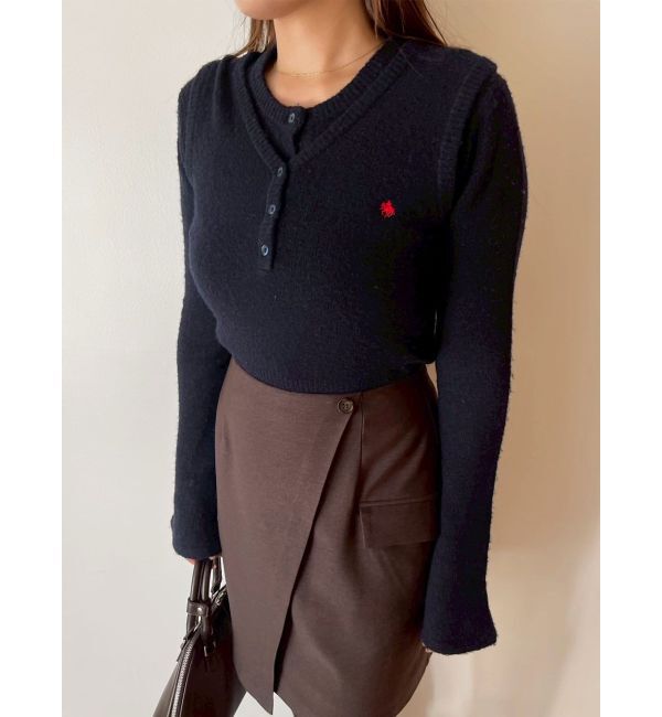 LAGUNAMOON「【POLO BCSコラボ】ヘアリーウールブレンドアンサンブル」|ニット・セーター|