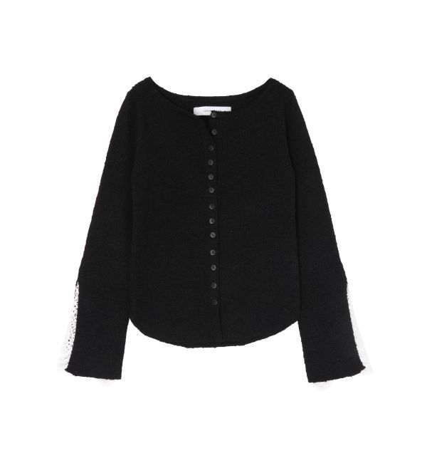 LAGUNAMOON「レーススリーブニットプルオーバー」|ニット・セーター|