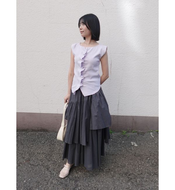 LAGUNAMOON「ボタンウェーヴィニットプルオーバー」|ニット・セーター|