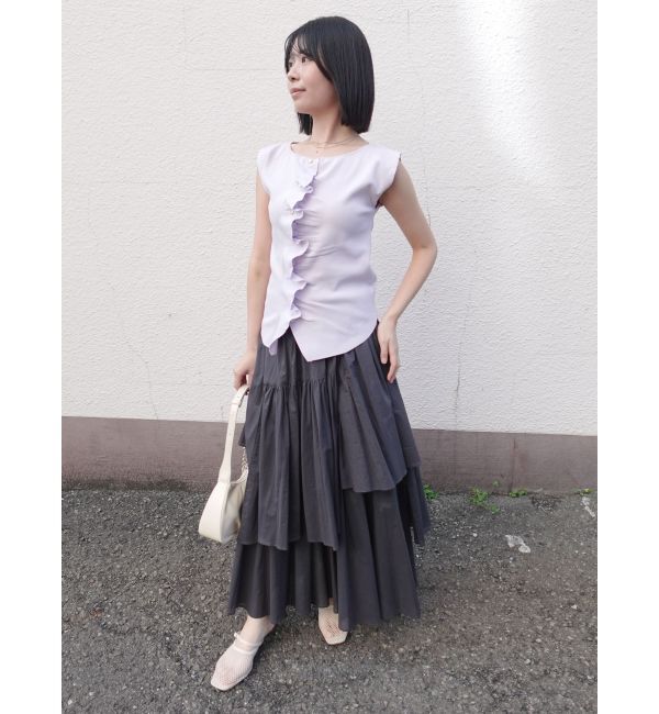 LAGUNAMOON「ボタンウェーヴィニットプルオーバー」|ニット・セーター|