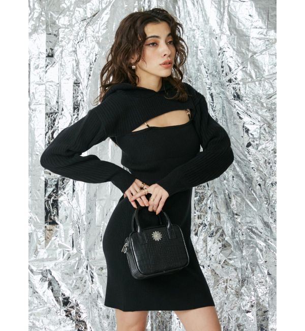 EVRIS「アンサンブルニットミニワンピース」|ワンピース|