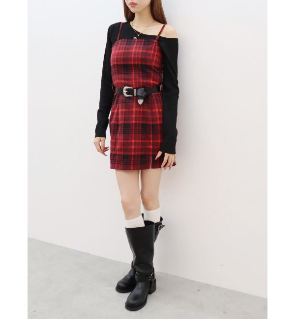 EVRIS「チェックミニワンピース」|ワンピース|