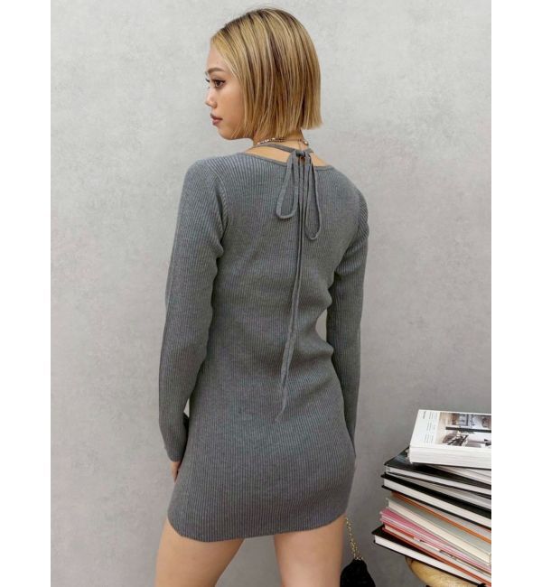 EVRIS「タイトニットミニワンピース」|ワンピース|