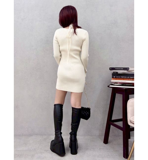 EVRIS「タイトニットミニワンピース」|ワンピース|