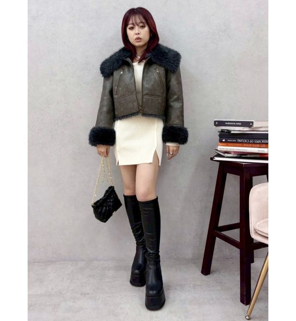 EVRIS「タイトニットミニワンピース」|ワンピース|