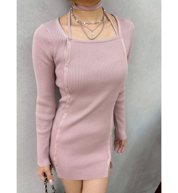 EVRIS「タイトニットミニワンピース」|ワンピース|