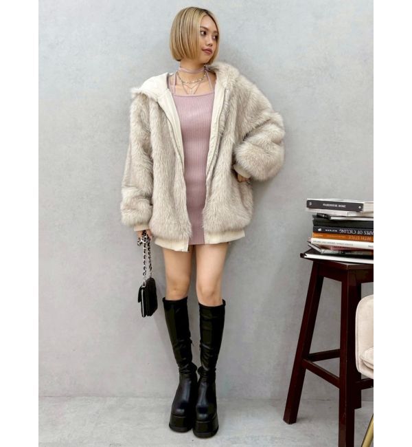 EVRIS「タイトニットミニワンピース」|ワンピース|