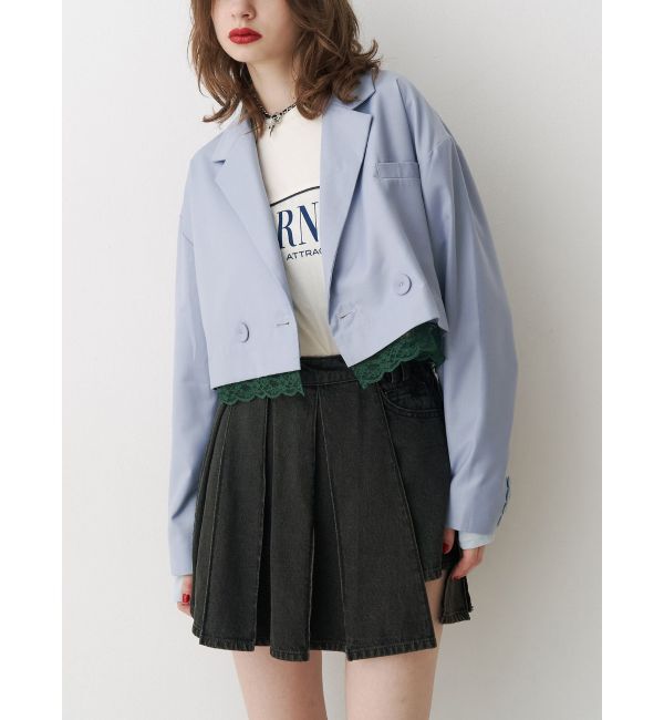 jouetie「ヘムレースショートジャケット【セットアップ対応】」|テーラードジャケット|