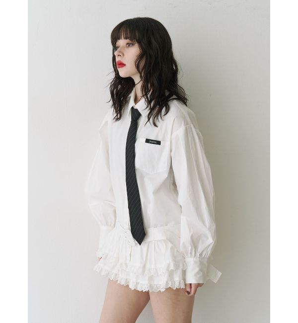jouetie「ヘムフリルチュニックシャツ」|シャツ・ブラウス|