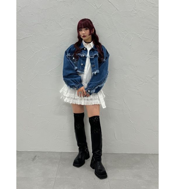 jouetie「ヘムフリルチュニックシャツ」|シャツ・ブラウス|