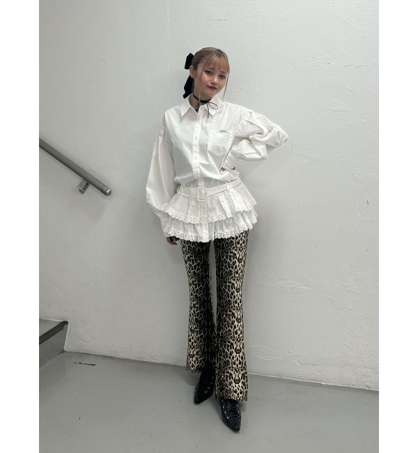 jouetie「ヘムフリルチュニックシャツ」|シャツ・ブラウス|