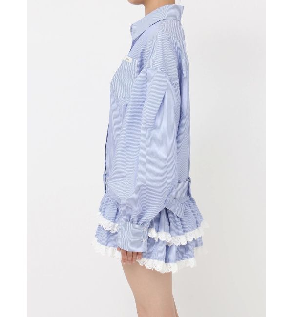 jouetie「ヘムフリルチュニックシャツ」|シャツ・ブラウス|