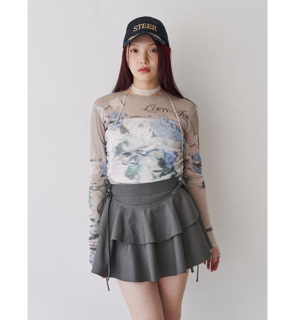 jouetie「フラワーパターンシアートップス」|Tシャツ・カットソー|