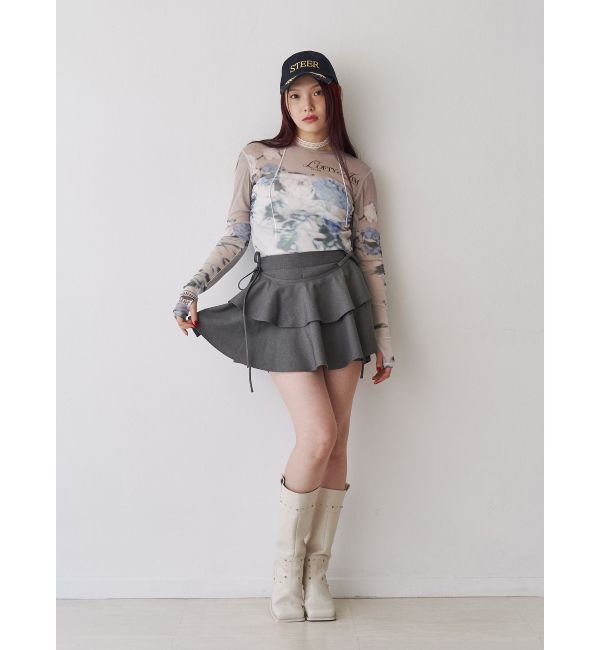 jouetie「フラワーパターンシアートップス」|Tシャツ・カットソー|