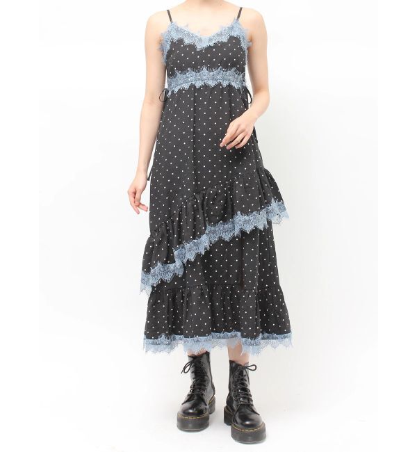 jouetie「レースドッキングフリルキャミワンピース」|ワンピース|