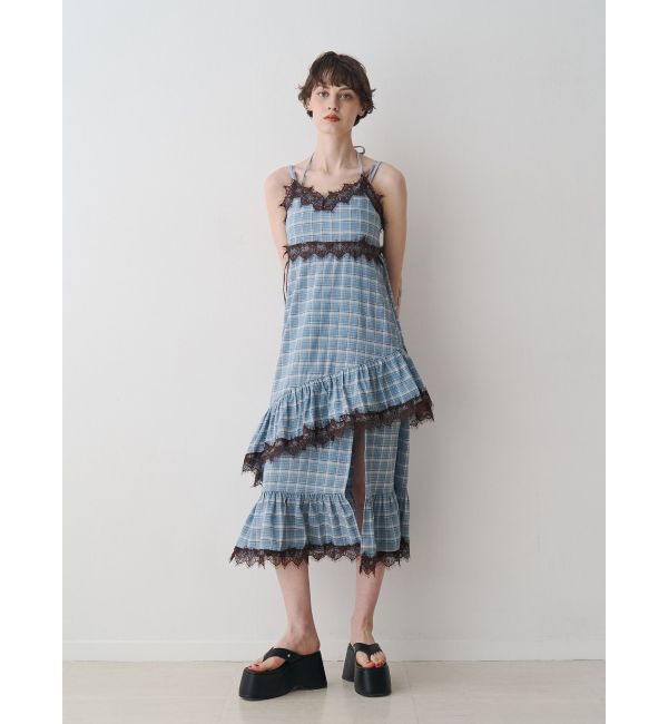 jouetie「レースドッキングフリルキャミワンピース」|ワンピース|