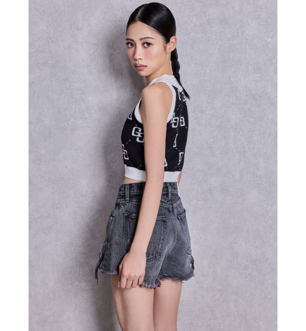 GYDA「GG glitter quiltingアメスリニットトップス」|ニット・セーター|