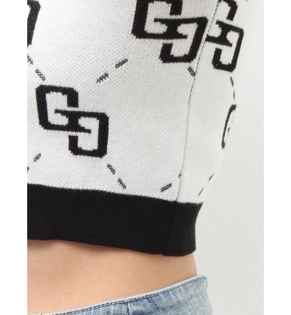 GYDA「GG glitter quiltingアメスリニットトップス」|ニット・セーター|