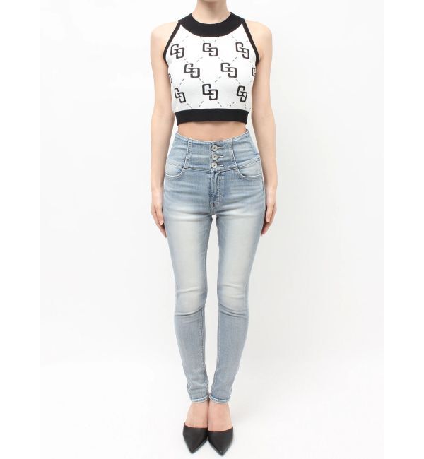 GYDA「GG glitter quiltingアメスリニットトップス」|ニット・セーター|