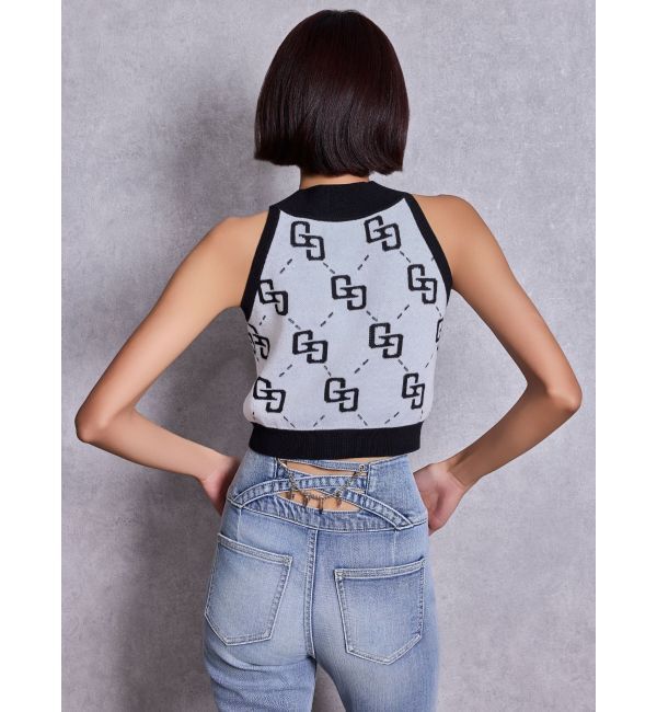 GYDA「GG glitter quiltingアメスリニットトップス」|ニット・セーター|