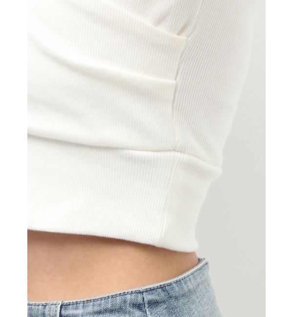 GYDA「ハーフスリーブカシュクールオフショルショートトップス」|Tシャツ・カットソー|