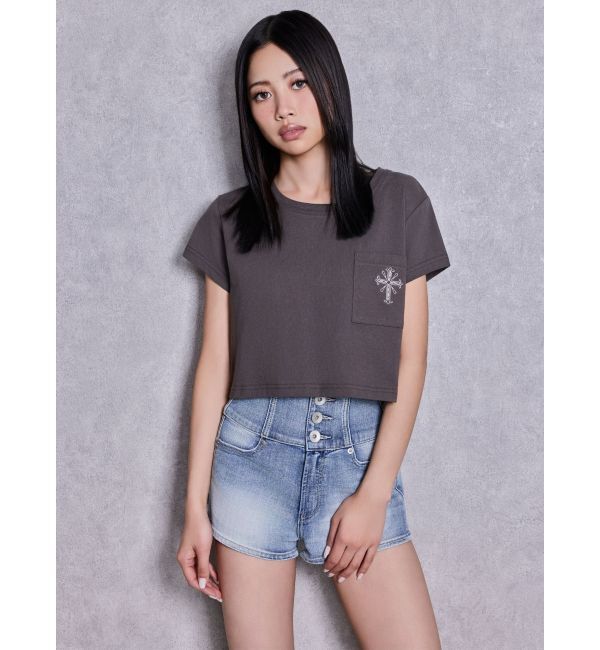 GYDA「sacred edge cross PHOTOショートTシャツ」|Tシャツ・カットソー|