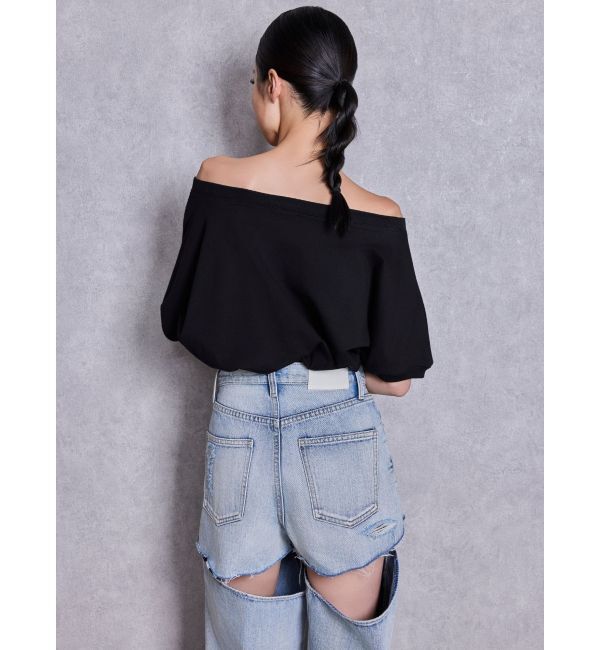 GYDA「GGエンボスオフショルトップス」|Tシャツ・カットソー|