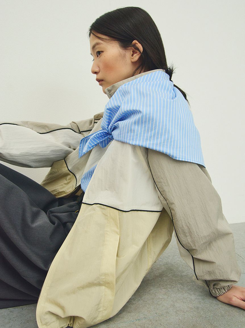 Mila Owen「ナイロントラックジャケット」|ブルゾン・スタジャン|