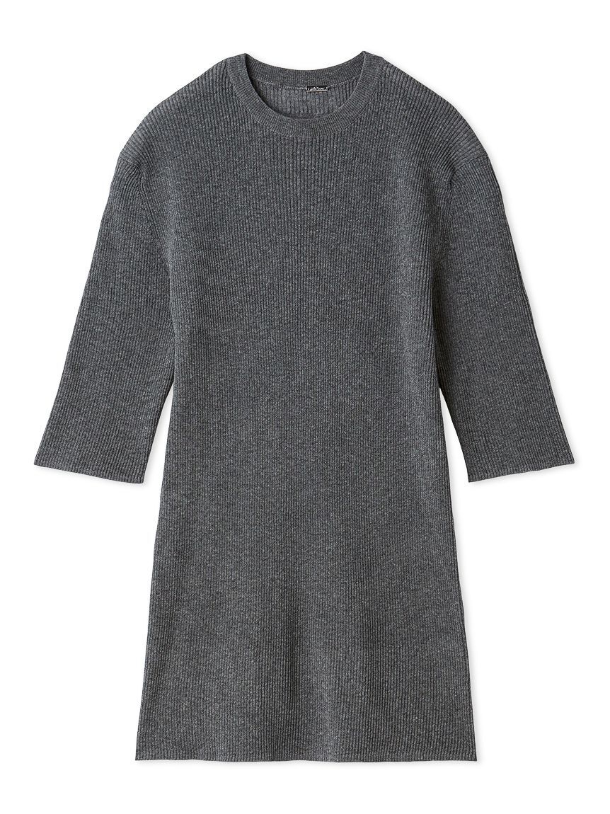 Mila Owen「ＵＶケア半袖シアーリブニット」|ニット・セーター|