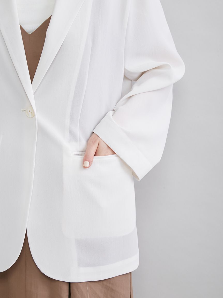 Mila Owen「シアーテーラードジャケット」|テーラードジャケット|