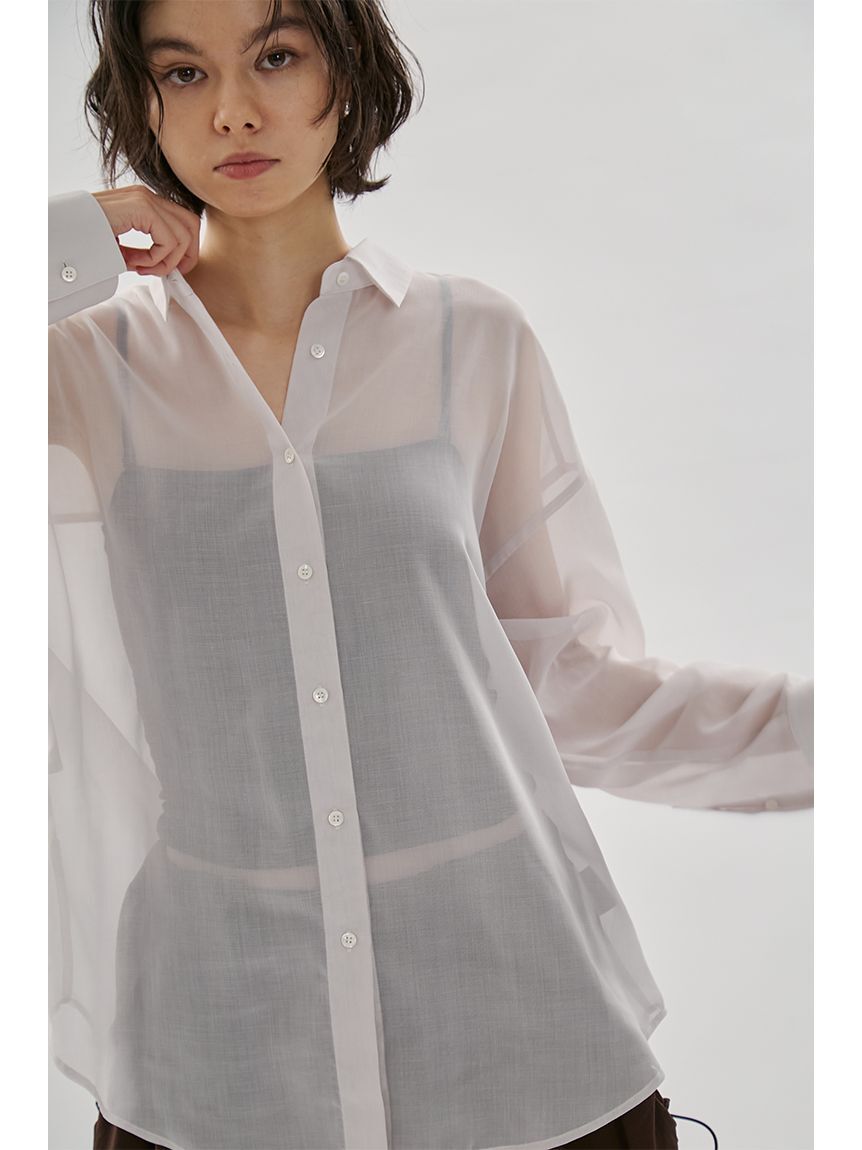 emmi atelier「2wayシアーシャツ」|シャツ・ブラウス|