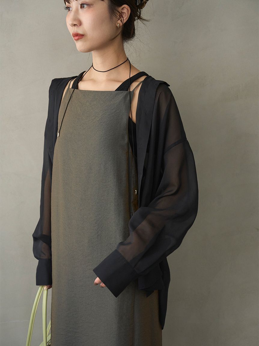 emmi atelier「2wayシアーシャツ」|シャツ・ブラウス|