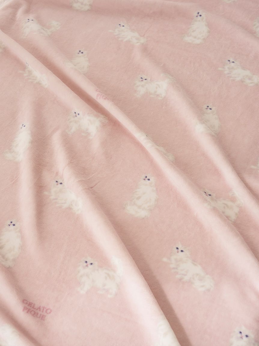 gelato pique Sleep「【Sleep】CAT柄コットン毛布」|その他|