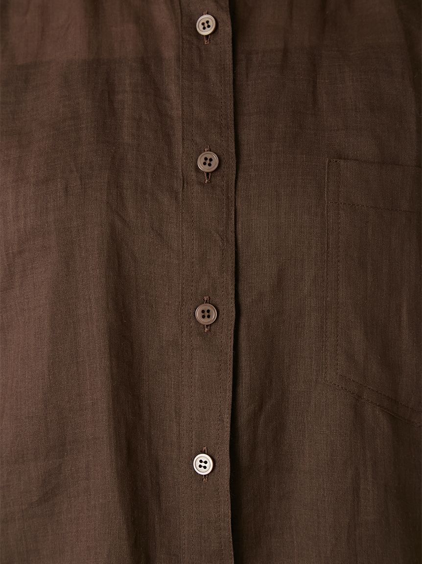 FRAY I.D「リネンオーバーサイズシャツ」|シャツ・ブラウス|