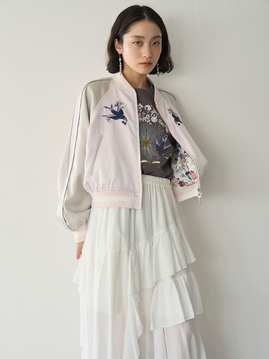 LILY BROWN「【WEB限定00サイズ】ラッフルフリルティアードスカート」|スカート|