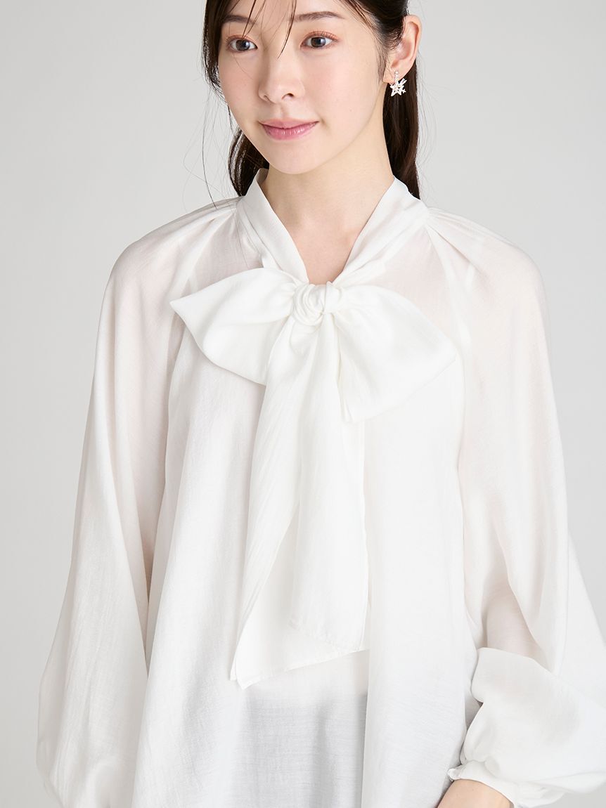 CELFORD「ビッグリボンセミシアーブラウス」|シャツ・ブラウス|