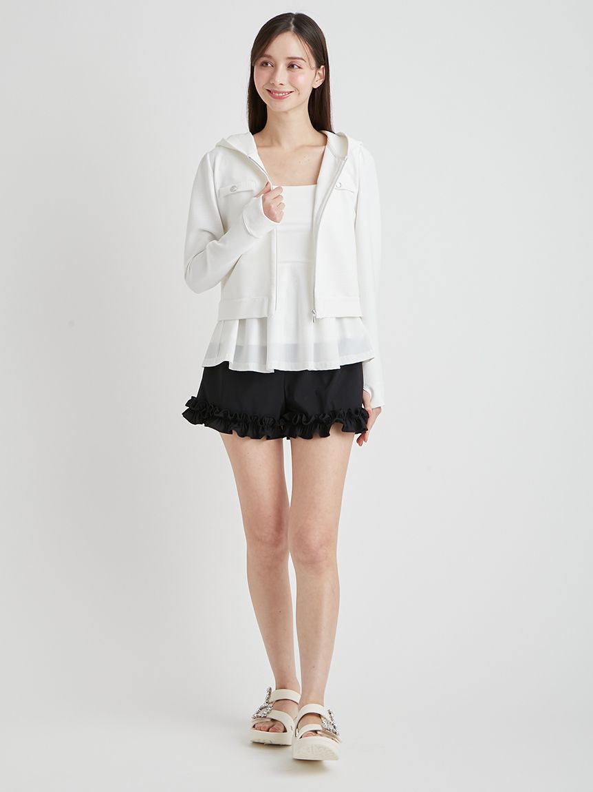 CELFORD「【水陸両用可】フリルショートパンツ」|その他|BLK