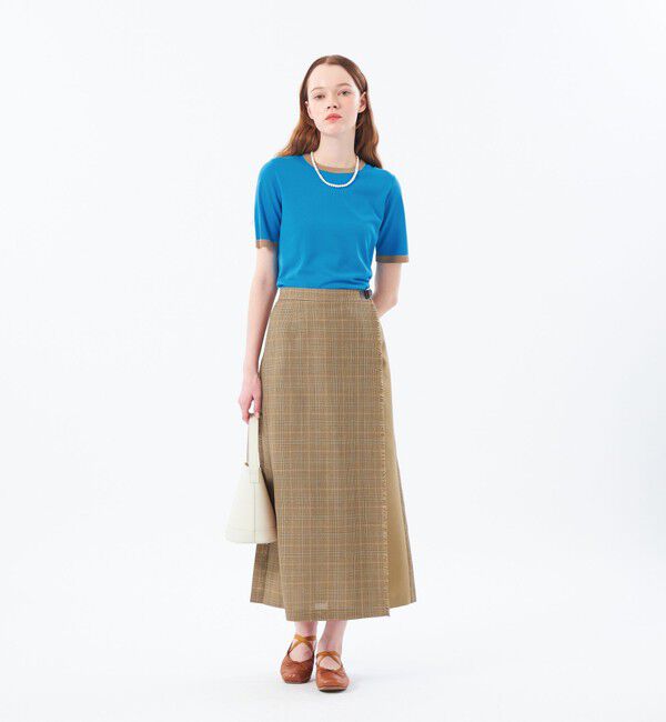 MACKINTOSH PHILOSOPHY「バスケットチェックサイドベルトスカート」|スカート|