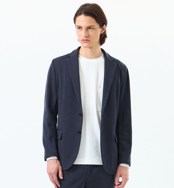 MACKINTOSH PHILOSOPHY「起毛ブリスター イージージャケット」|テーラードジャケット|ネイビー